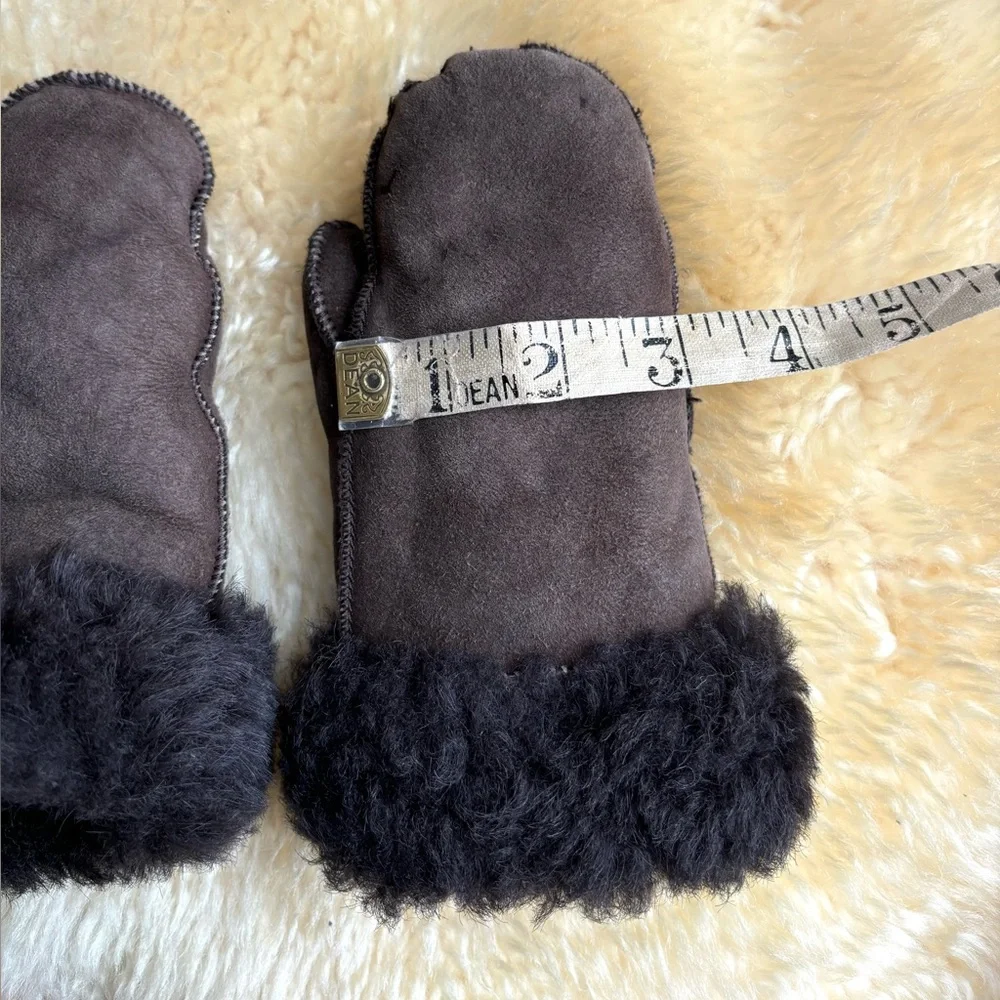 Vintage Toddler Size Shearling Mittens